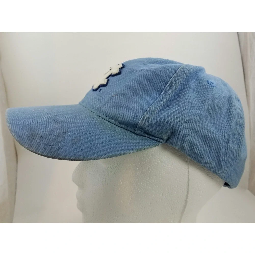 Nike Worn Faded North Carolina Tar heels Baseball Cap Hat Carolina Blue White